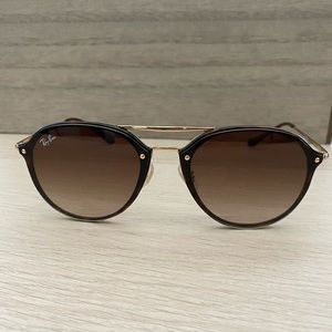 Ray-Ban Blaze Double Bridge Sunglasses - tortoise gold frame